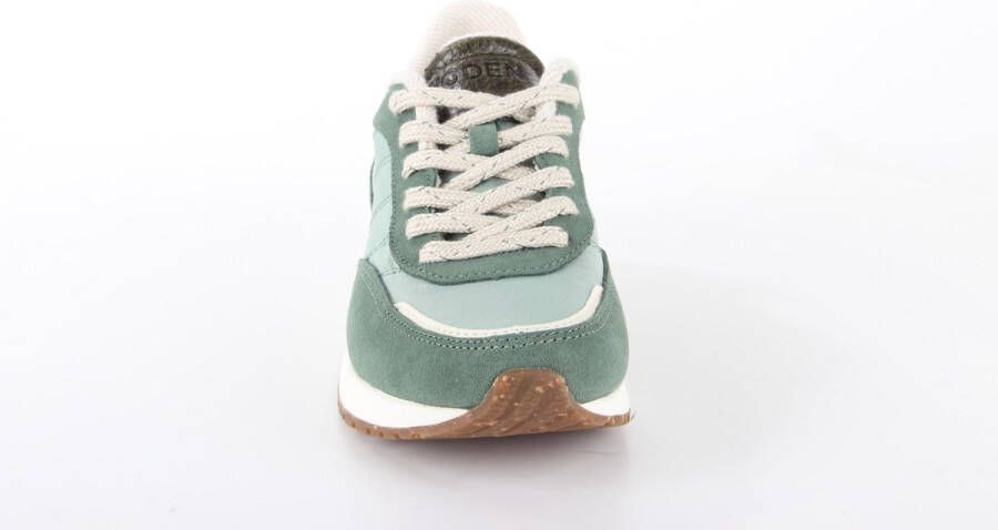 Woden Nellie Soft Reflective groen dames sneakers