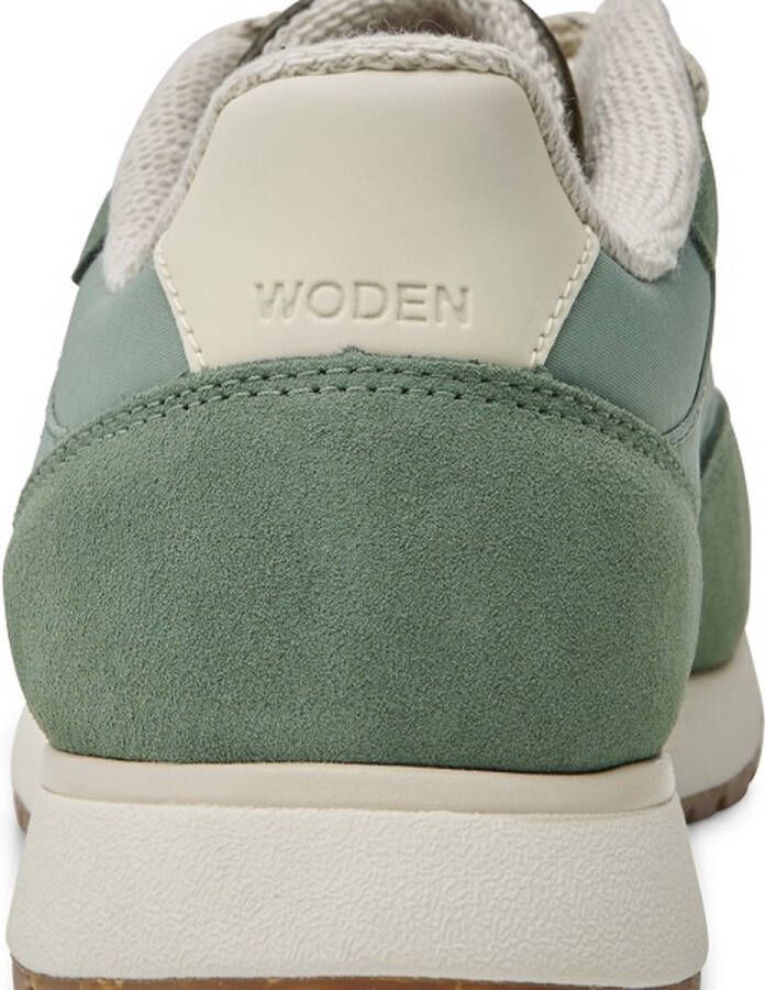 Woden Nellie Soft Reflective groen dames sneakers