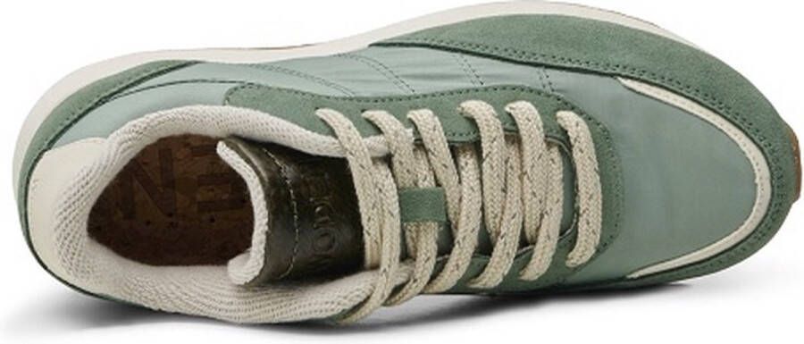 Woden Nellie Soft Reflective groen dames sneakers