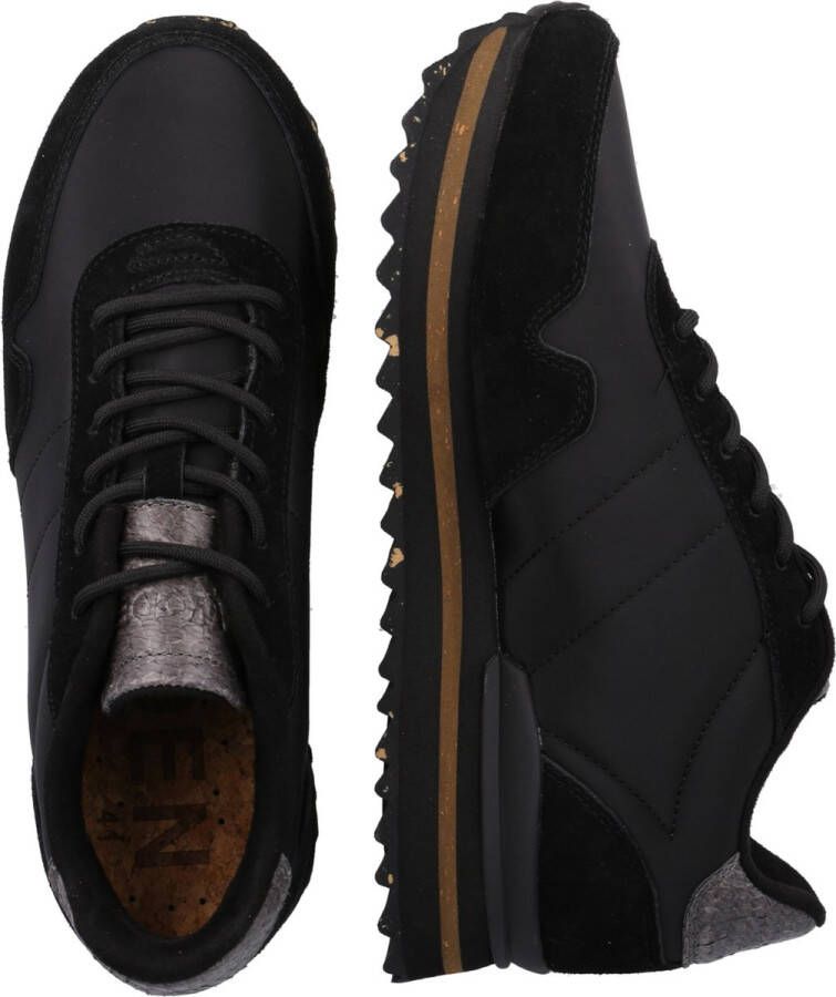 Woden Nora 111 Plateau sneakers zwart