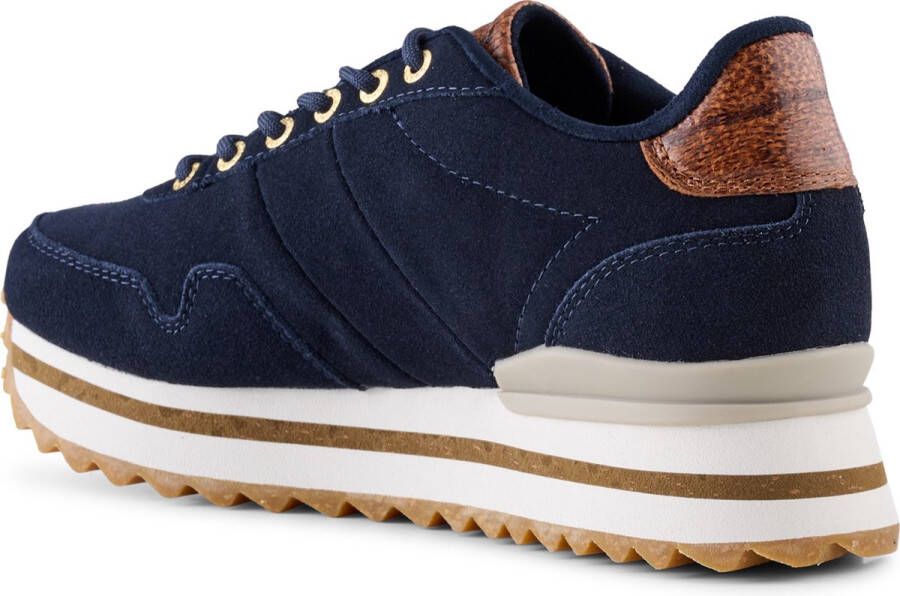 Woden Nora Iii Plateau Lage sneakers Dames Blauw