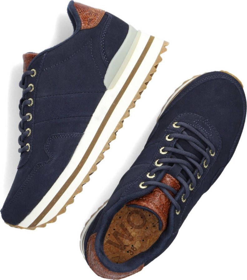 Woden Nora Iii Plateau Lage sneakers Dames Blauw