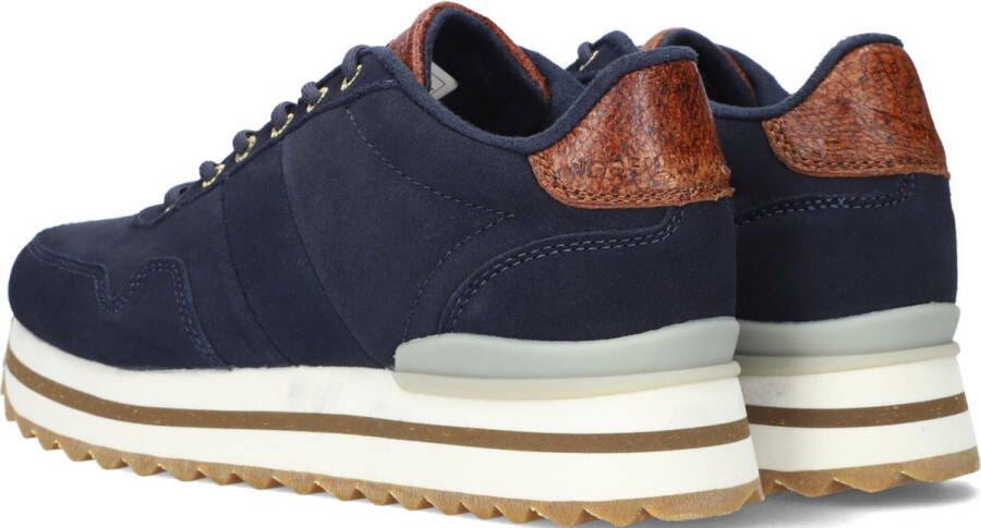 Woden Nora Iii Plateau Lage sneakers Dames Blauw