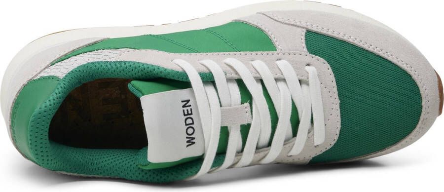 Woden Ronja Sneakers groen Textiel Dames