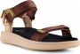 Woden Stijlvolle en Comfortabele Line Sandaal met Verstelbare Bandjes Brown Dames - Thumbnail 14