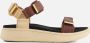 Woden Stijlvolle en Comfortabele Line Sandaal met Verstelbare Bandjes Brown Dames - Thumbnail 10