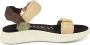 Woden Comfortabele Textielsandaal met Leren Details Multicolor Dames - Thumbnail 13