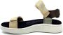 Woden Comfortabele Textielsandaal met Leren Details Multicolor Dames - Thumbnail 10
