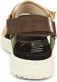 Woden Comfortabele Textielsandaal met Leren Details Multicolor Dames - Thumbnail 11
