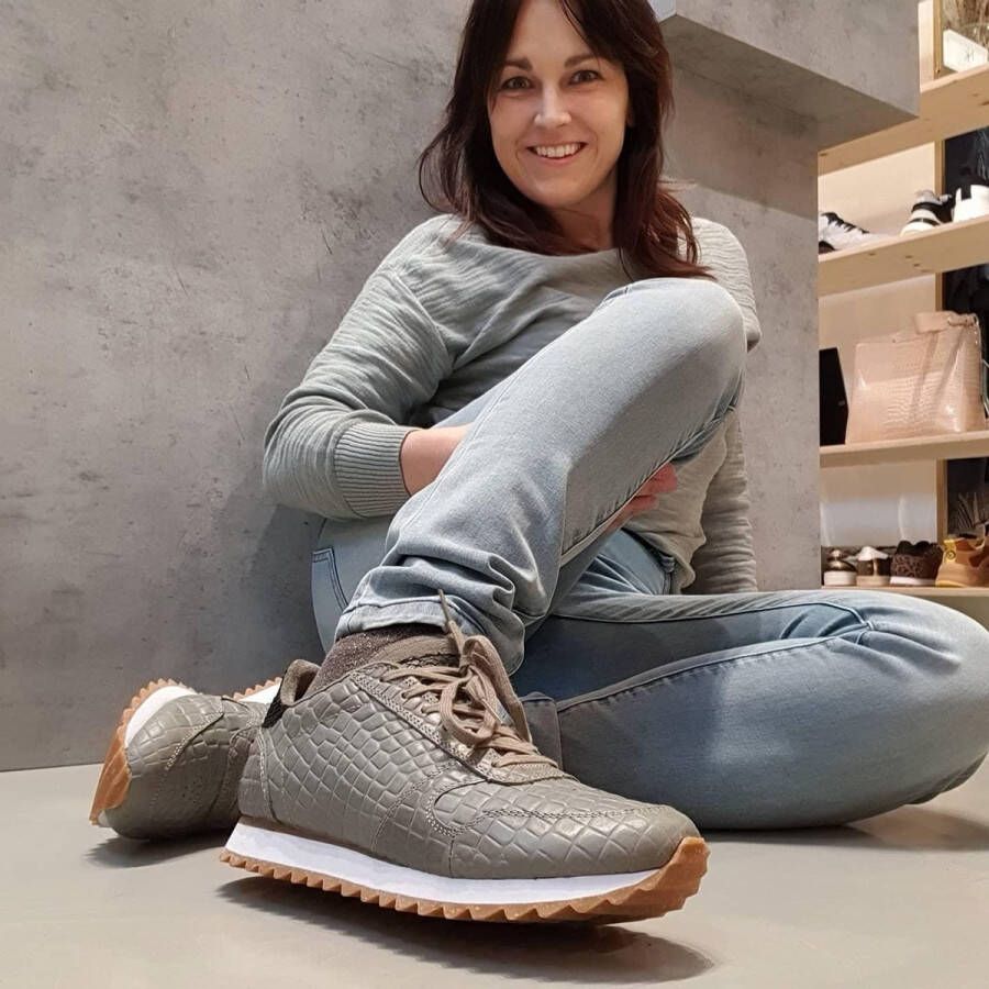 Woden ydun croco grijs online