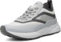 Woden Transparante Sportieve Sneaker met Gerecycled Textiel en Leren Details Gray Heren - Thumbnail 11