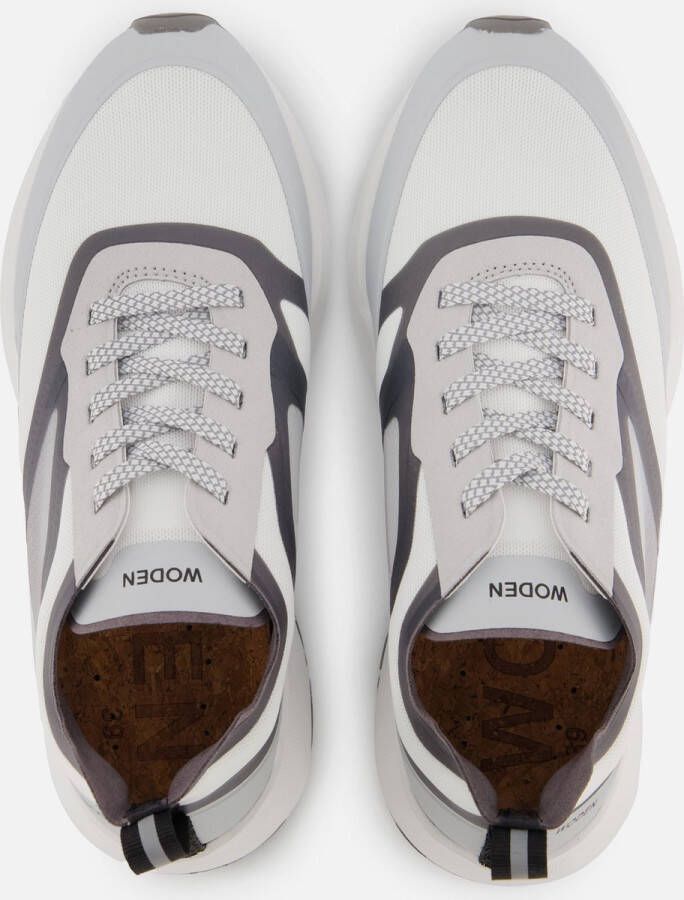 Woden Stelle Transparent Sneakers grijs Textiel Dames