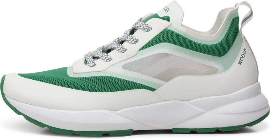 Woden Stelle Transparent Sneakers wit Textiel Dames