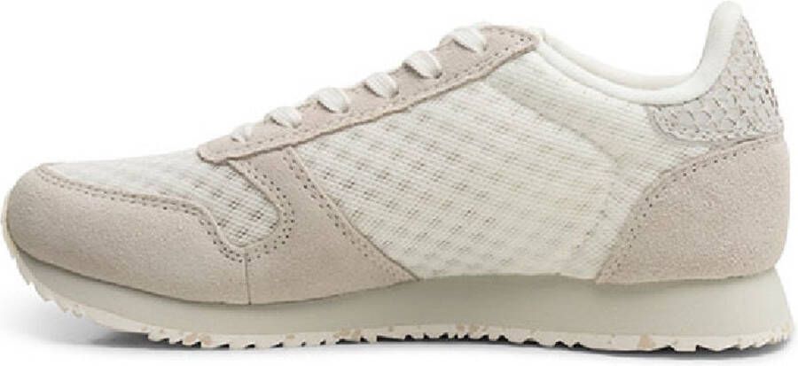 Woden Ydun Suede Mesh II Sneakers wit Textiel Dames