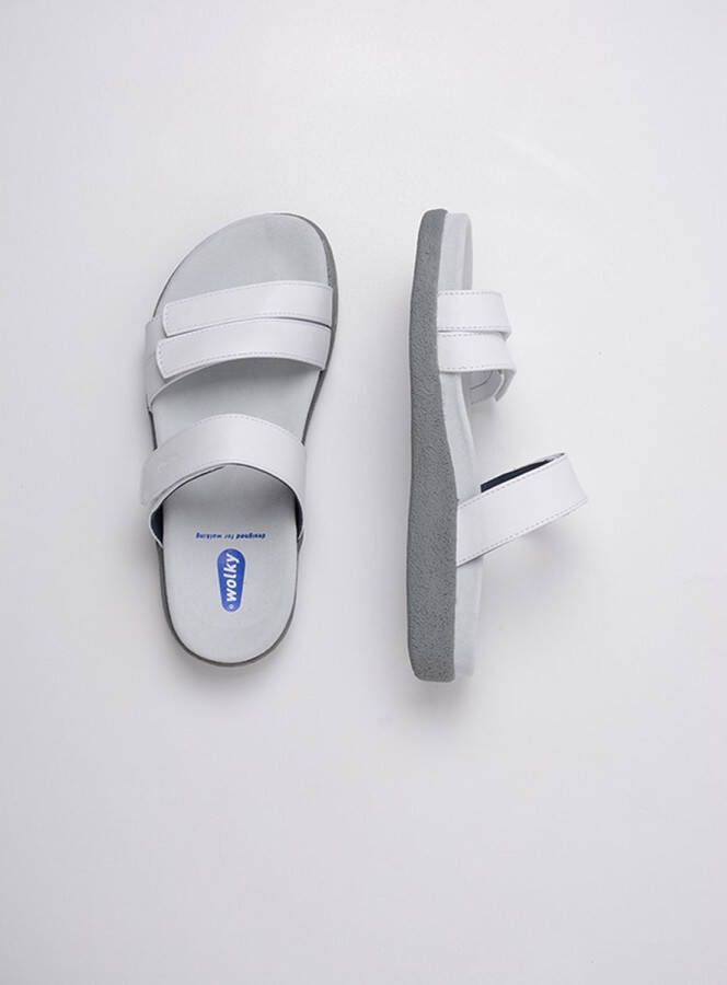 Wolky 0050130 100 Dames Slippers Slides Wit