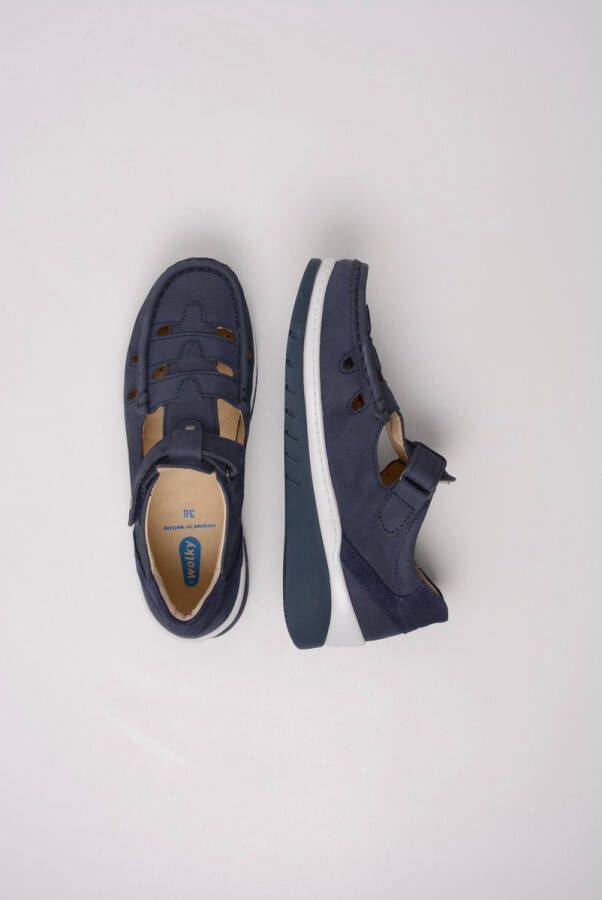 Wolky Bandschoenen Byte denim nubuck