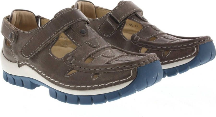 Wolky Comfortschoenen Move grijs blauw leer