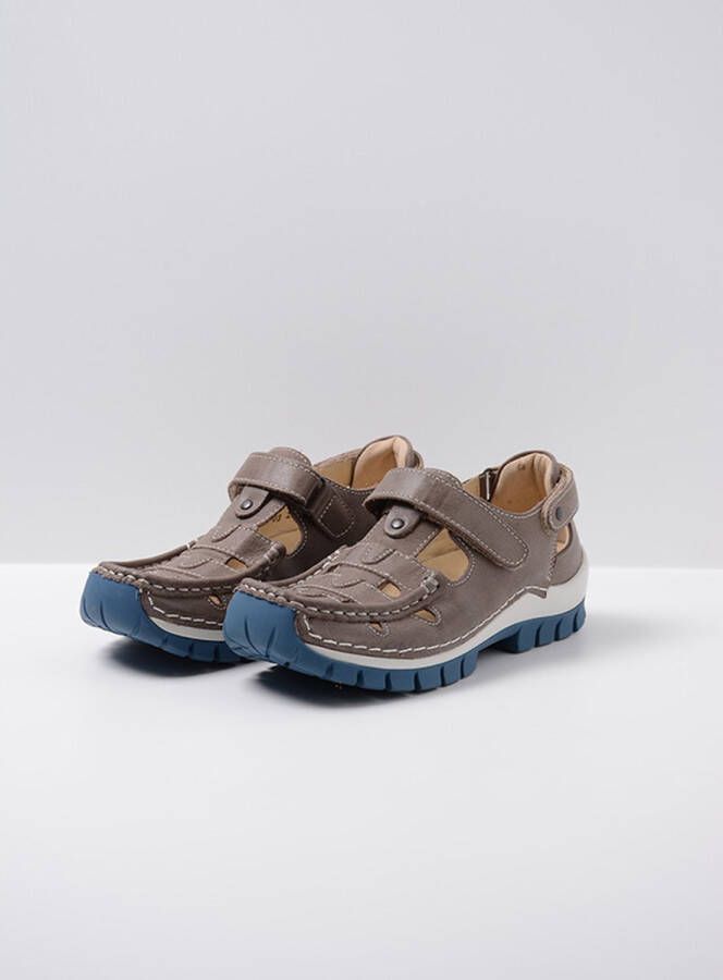 Wolky Comfortschoenen Move grijs blauw leer