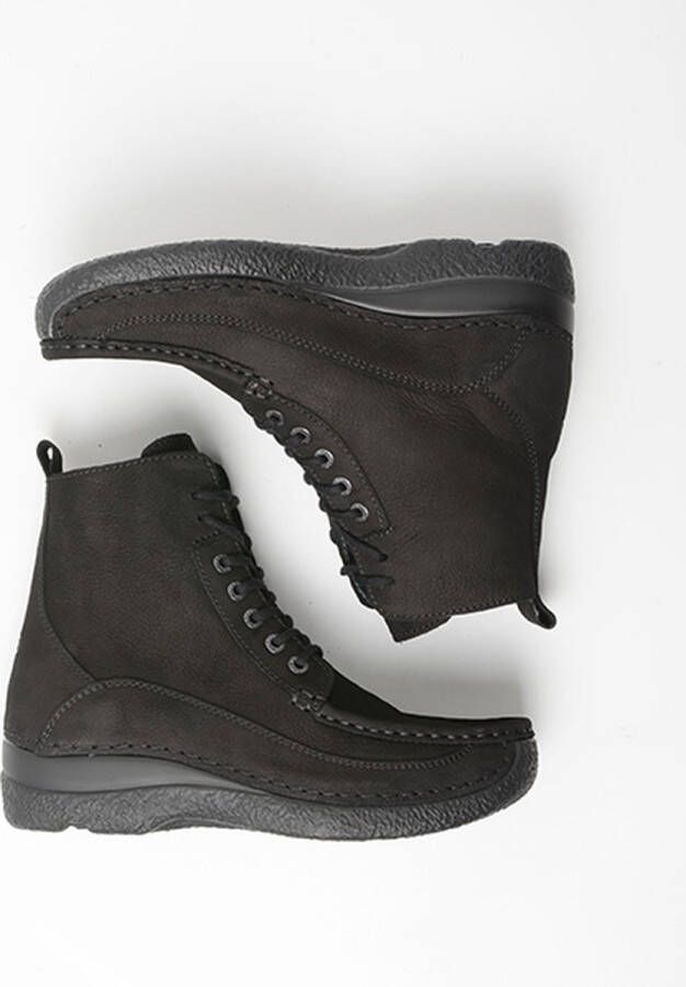 Wolky Comfortschoenen Roll Boot zwart nubuck