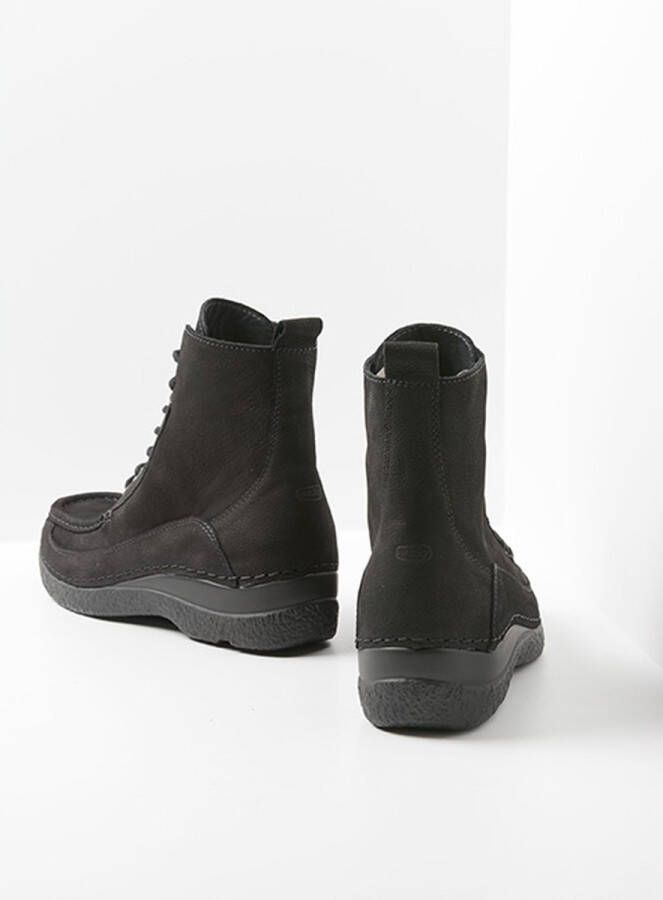 Wolky Comfortschoenen Roll Boot zwart nubuck