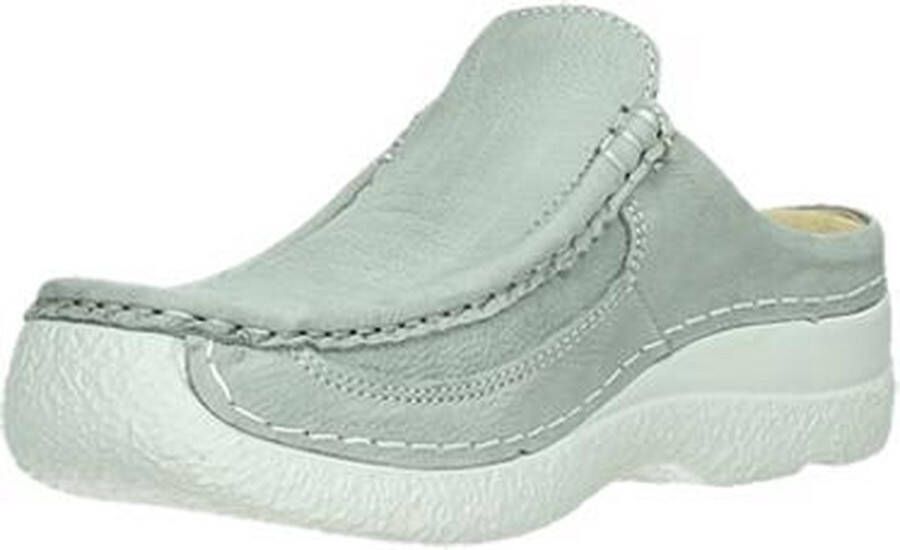 Wolky Comfortschoenen Roll Slide lichtgrijs nubuck