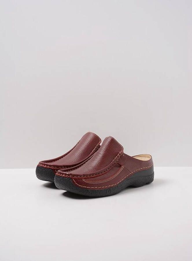 Wolky Comfortschoenen Roll Slide rood leer