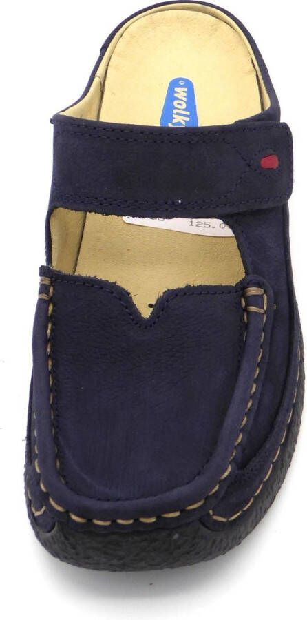 Wolky Dames Roll Slipper 0622713-800 Blauw Nubuck - Foto 6