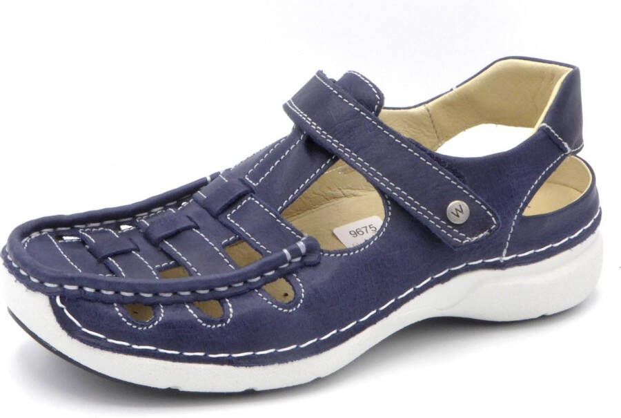 Wolky Dames Sandaal Rolling Sun Oxford 0720435 800 Blauw - Foto 2