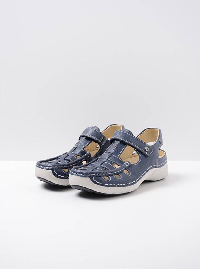 Wolky Dames Sandaal Rolling Sun Oxford 0720435 800 Blauw - Foto 3