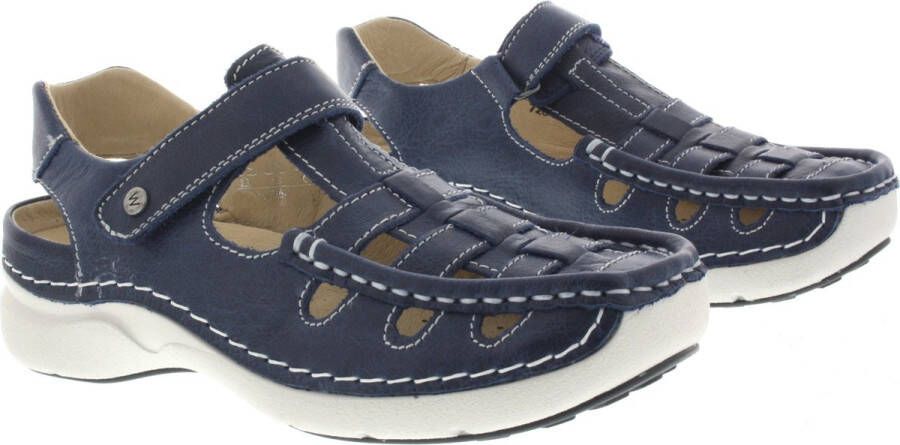 Wolky Dames Sandaal Rolling Sun Oxford 0720435 800 Blauw - Foto 9