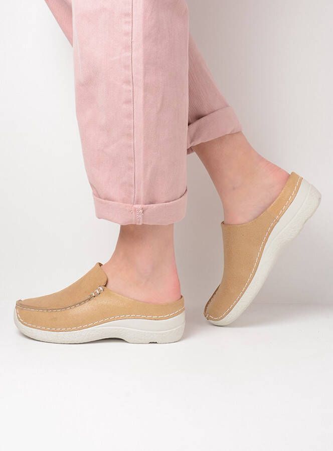 Wolky Comfortschoenen Seamy Slide beige nubuck