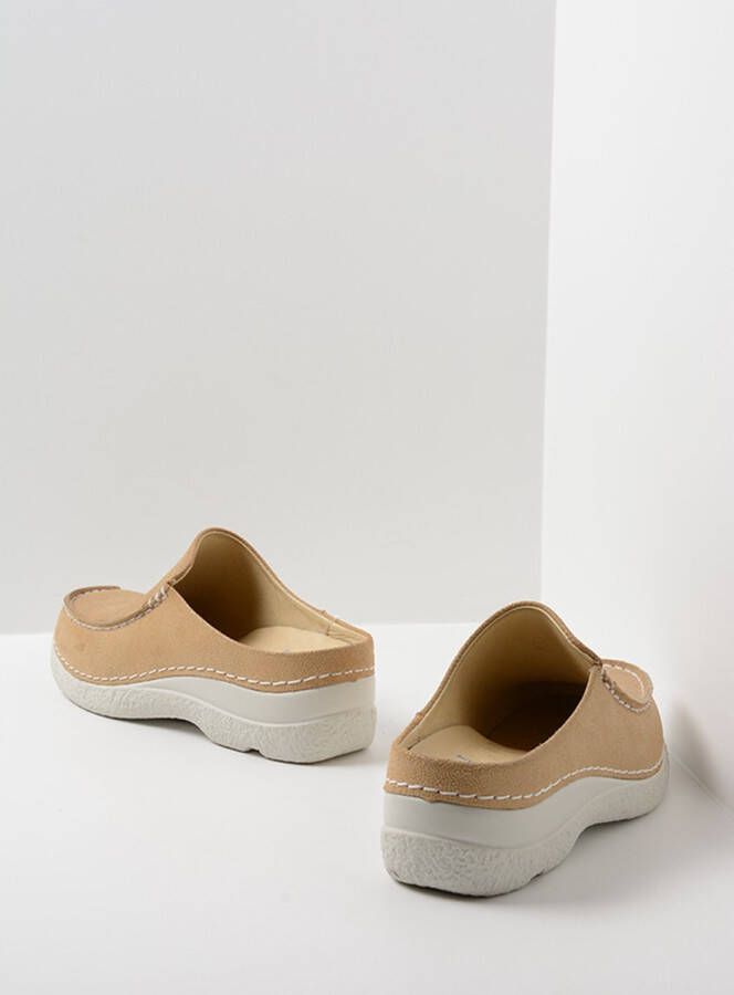 Wolky Comfortschoenen Seamy Slide beige nubuck
