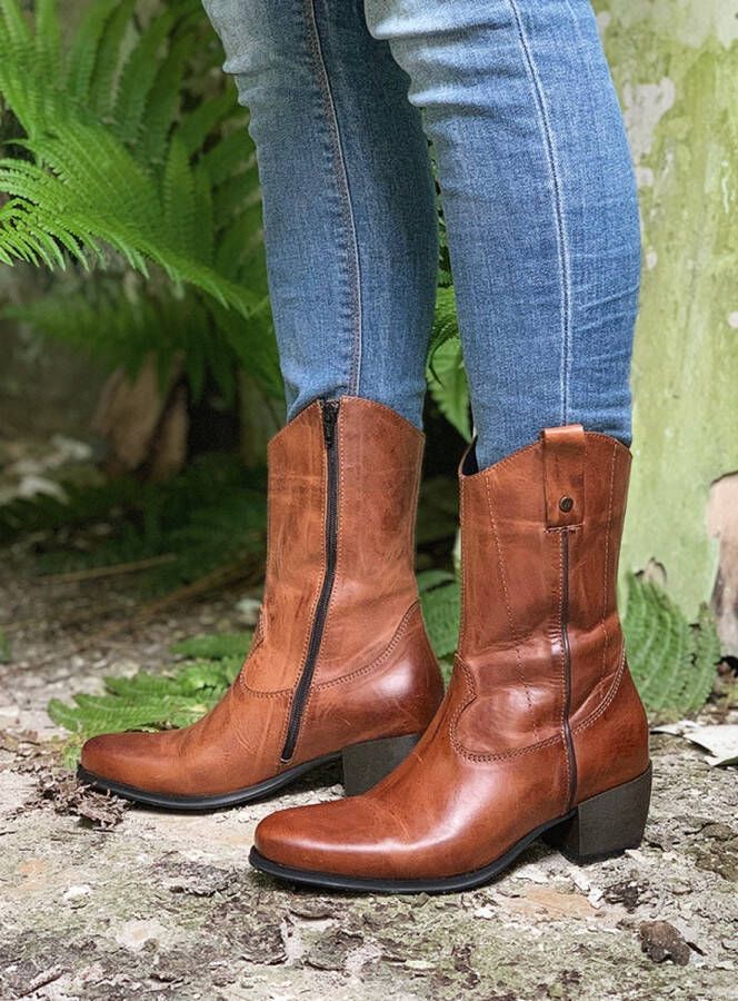 Wolky Dames Enkellaars 0287630-430 Caprock Cognac