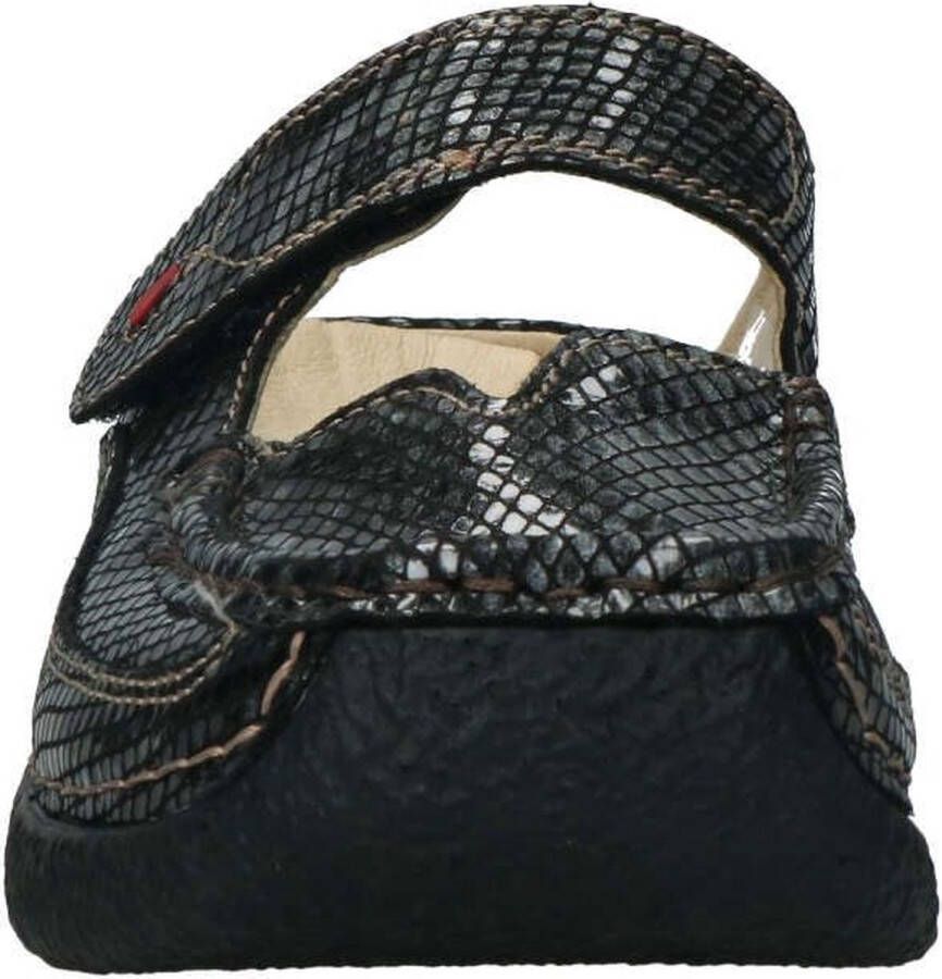 Wolky -Dames grijs donker slippers & muiltjes