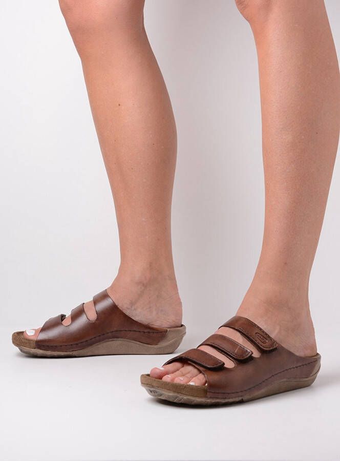 Wolky Dames Slippers 00532 Nomad Bruin