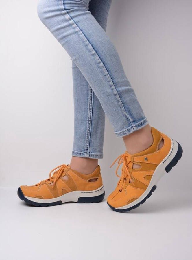 Wolky Dames Veterschoenen 0302811-550 Nortec Antique Ora Oranje
