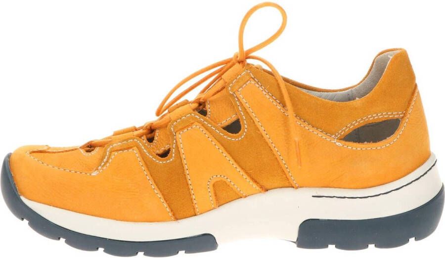 Wolky Dames Veterschoenen 0302811-550 Nortec Antique Ora Oranje