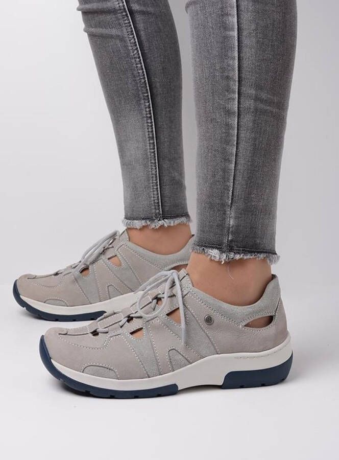 Wolky Dames Veterschoenen Nortec Antique Licht Grijs