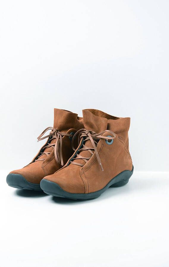 Wolky Hoge veterschoenen Diana cognac nubuck - Foto 1