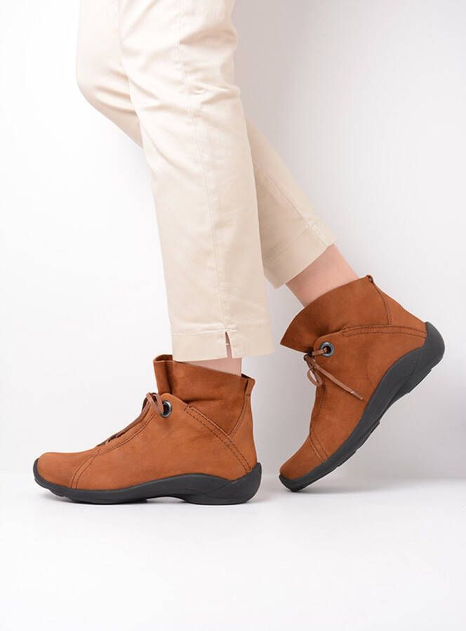 Wolky Hoge veterschoenen Diana cognac nubuck - Foto 5