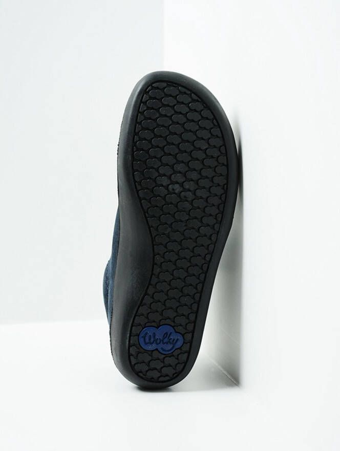 Wolky Hoge veterschoenen Kansas Lady XW blauw nubuck