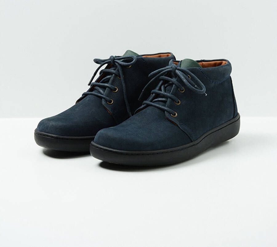 Wolky Hoge veterschoenen Kansas Lady XW blauw nubuck