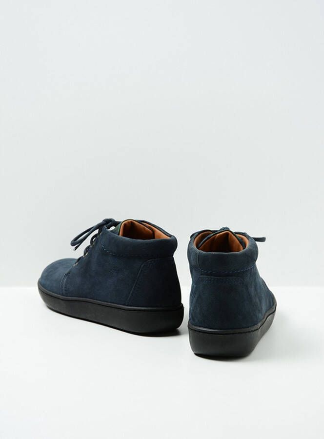 Wolky Hoge veterschoenen Kansas Lady XW blauw nubuck