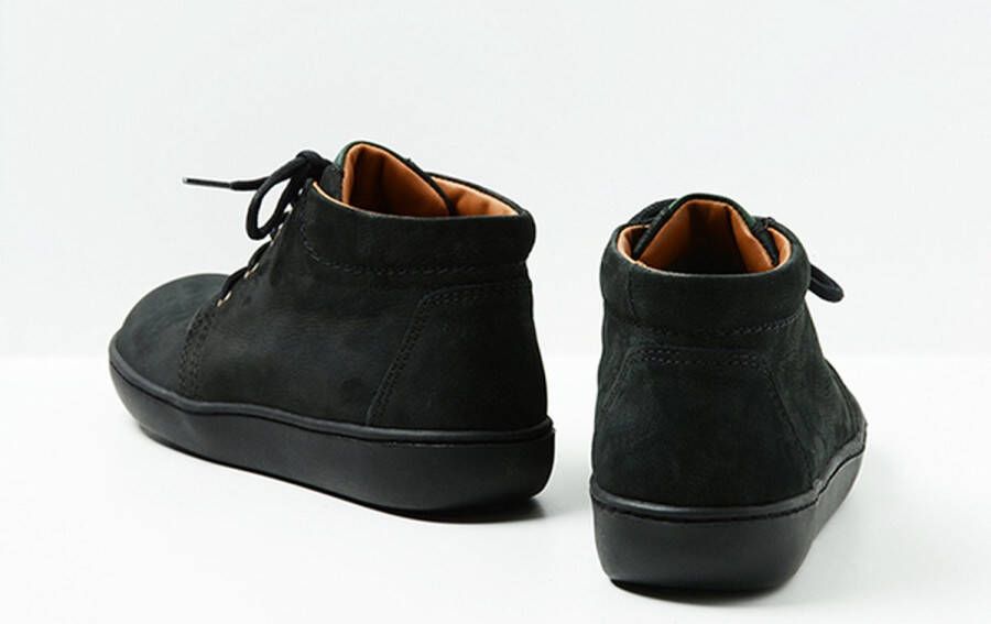 Wolky Hoge veterschoenen Kansas Lady XW zwart nubuck