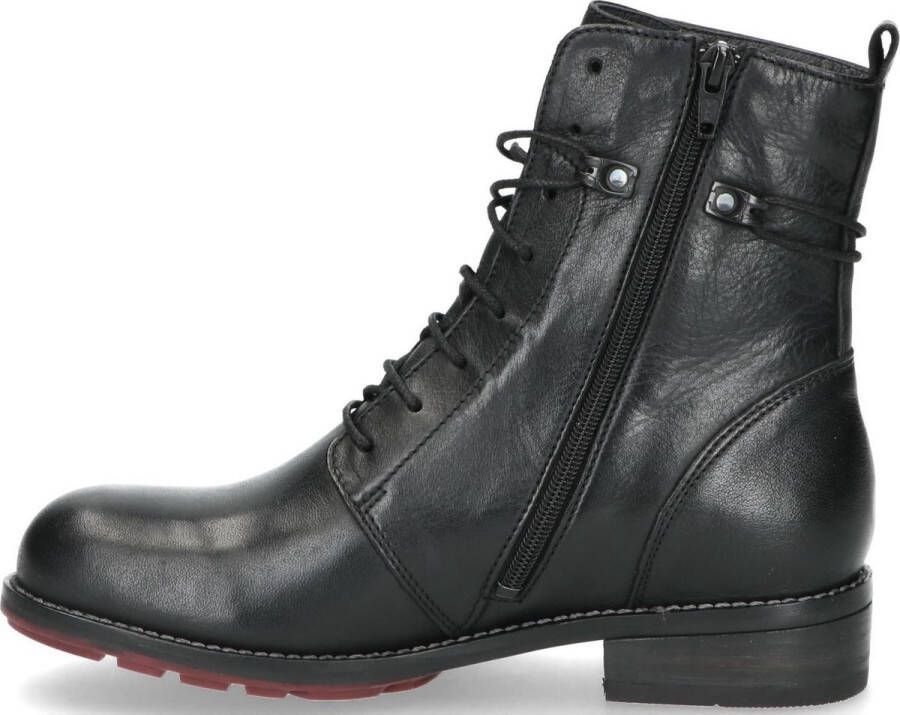 Wolky Hoge veterschoenen Murray XW zwart leer