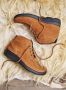 Wolky Hoge veterschoenen Seamy Moc cognac nubuck - Thumbnail 6