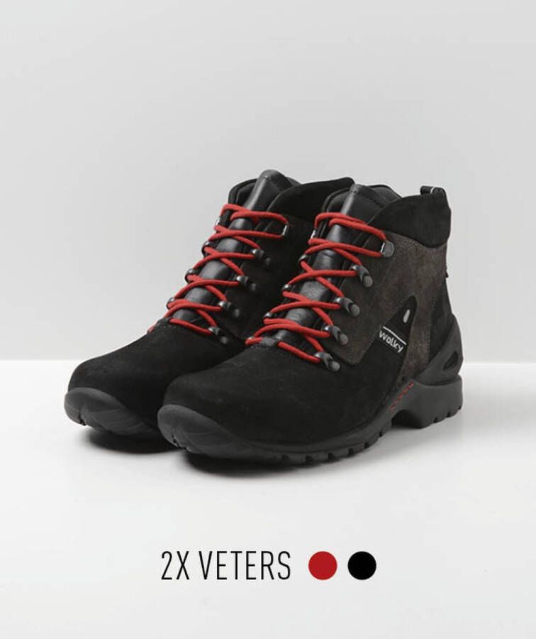 Wolky Hoge veterschoenen Traction WP zwart nubuck - Foto 9