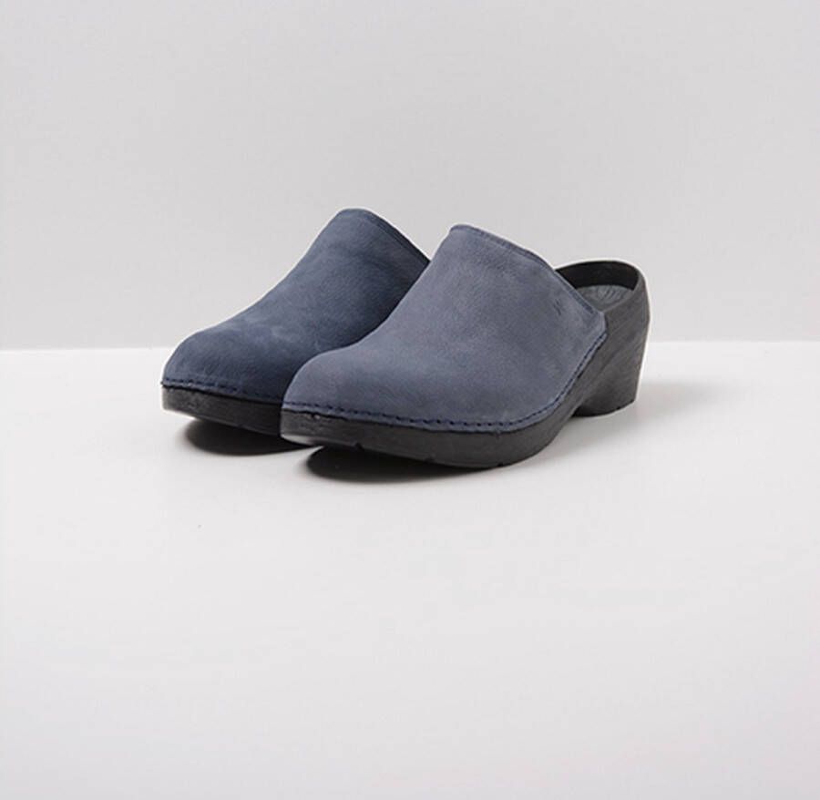Wolky Klompen PRO-Clog blauw nubuck