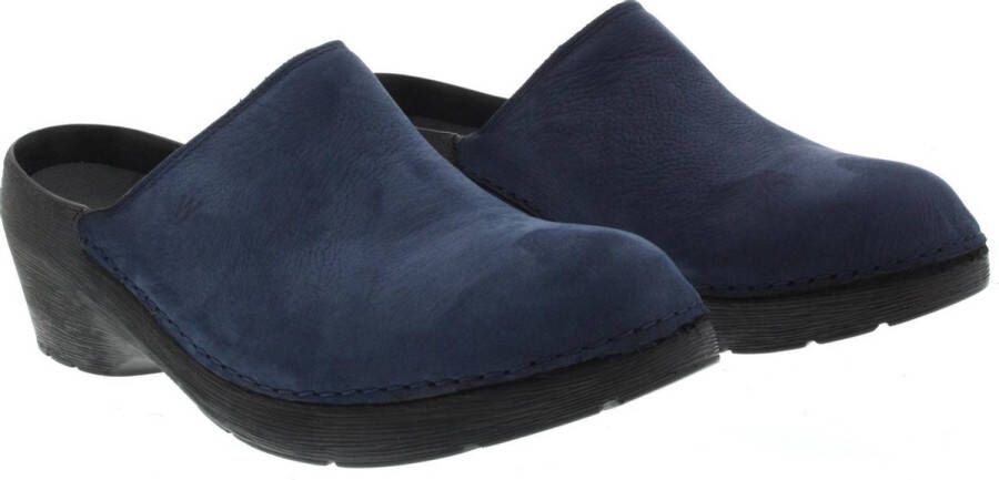 Wolky Klompen PRO-Clog blauw nubuck