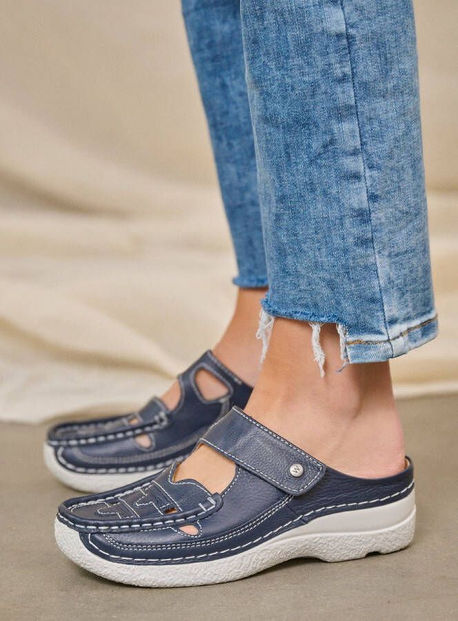 Wolky Klompen Roll Talaria denim leer